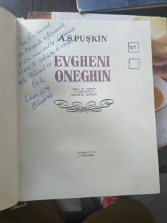 Evgheni Oneghin- Puskin, carte in lb rusa