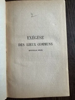 Exegese des Lieux Communs - Leon Bloy