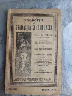 EXERCITII DE GRAMATICA SI COMPUNERI PENTRU CLASA V-A PRIMARA - GH.N. COSTESCU