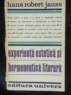 EXPERIENTA ESTETICA SI HERMENEUTICA LITERARA