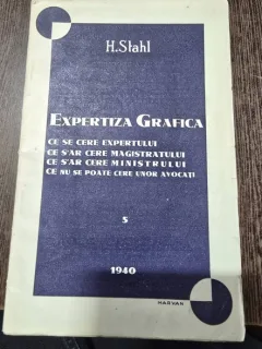Expertiza grafica - H. Stahl (cu semnatura autorului)