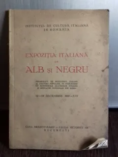EXPOZITIA ITALIANA DE ALB NEGRU - PLIANT EXPOZITIE