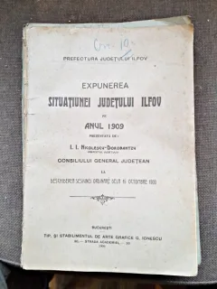 Expunerea situatiunii judetului Ilfov pe anul 1909 - I.I. Nicolescu Dorobantzu