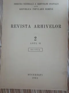 Extras din Revista Arhivelor anul VI, nr.2