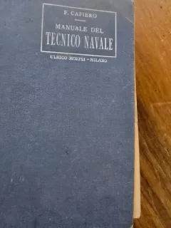 F. Cafiero - Manuale del Tecnico Navale