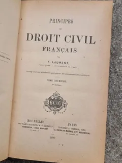 F. Laurent - Principes de Droit Civil Francais Tome II