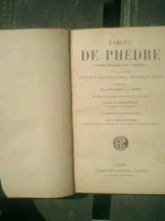 Fables de Phedre - M. E. Panckouke