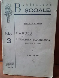 Fabula in literatura romaneasca, antologie si studiu - Gh. Cardas  partea I-a