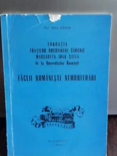 FACLII ROMANESTI NEMURITOARE - STELA SERGHIE