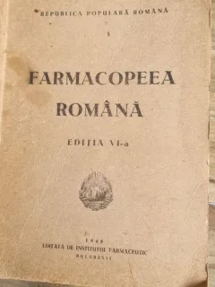 FARMACOPEEA ROMANA , EDITIA A VI-A
