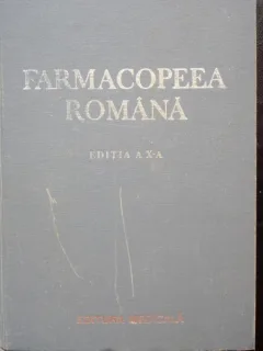 FARMACOPEEA ROMANA, ediția a X a