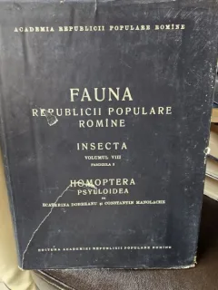 Fauna Republicii Populare Romane - Insecta - Homoptera Psylloidea - Vol. VIII Fascicula 3 - Ecaterina Dobreanu, Constantin Manolache
