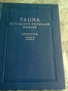 FAUNA REPUBLICII POPULARE ROMANE , INSECTA , VOL.VII, FASCICOLA 3 - C. BOGOESCU