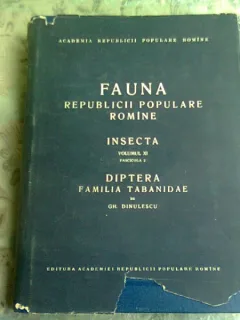 FAUNA REPUBLICII POPULARE ROMANE , INSECTA , VOL.XI, FASCICULA 3 - GH. DINULESCU