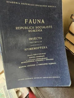 Fauna Republicii Socialiste Romania - Vol. IX Fascicula 11 - Insecta Hymenoptera - Matilda Lacatusu, Constantin Filipescu