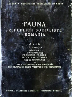 Fauna Republicii Socialiste Romania.Volumul XV, FASCICULA 1, Ion I Catuneanu