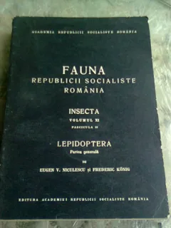 FAUNA REPUBLICII SOCIALITE ROMANE , INSECTA , VOL.XI, FASCICULA 10 - EUGEN V. NICULESCU