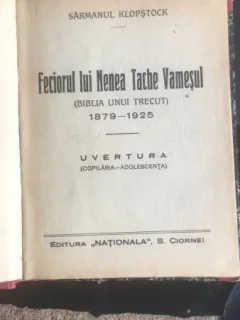 Feciorul lui Nenea Tache Vamesul - Sarmanul Klopstock