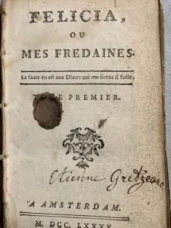 Felicia,  ou mes fredaines