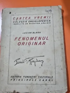 Fenomenul originar - Lucian Blaga  prima editie