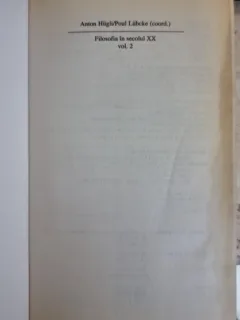 Filosofia in secolul XX vol.2 - Anton Hugli