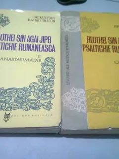 FILOTHEI SIN AGAI JIPEI PSALTICHIE RUMANEASCA - SEBASTIAN BARBU BUCUR  VOL.I+II  (CATAVASTIER SI ANASTASIMATAR)