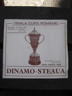 FINALA CUPEI ROMANIEI 1987. DINAMO STEAUA - PROGRAM MECI