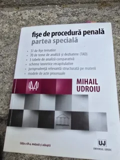 Fise de procedura penala. Partea speciala - Mihail Udroiu editia III-a