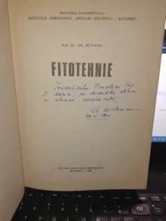 Fitotehnie - Gh.Bilteanu (contine dedicatia autorului)