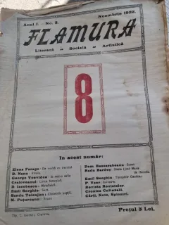 Flamura - Literara Sociala Artistica - Anul I Nr. 8 Noiembrie 1922
