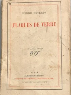 Flaques de verre - Pierre Reverdy din biblioteca lui Geo Dumitrescu cu ex libris Stephan Roll