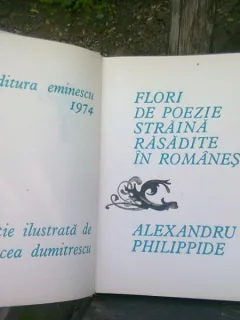 FLORI DE POEZIE STRAINA RASADITE IN ROMANESTE - ALEXANDRU PHILIPPIDE