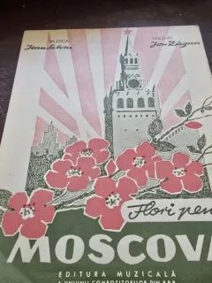 Flori pentru Moscova - muzica Jean Latoni, versuri Ion Zagan, pertitura