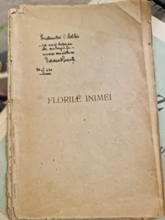 Florile Inimei, miniaturi - oglinzi, cantece de leagan - Emanoil Bucuta  cu dedicatia autorului pentru C. Beldie