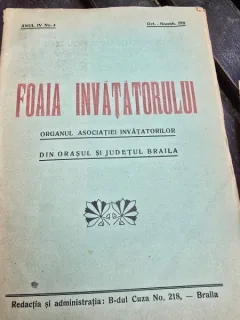 Foaia Invatatorului Anul IV Nr. 4 / 1931