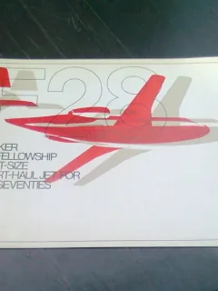 FOKKER F28 FELLOWSHIP RIGHT-SIZE SHORT-HAUL JET FOR THE SEVENTIES  (TEXT IN LIMBA ENGLEZA)