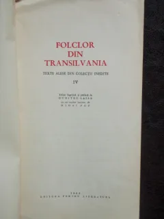 FOLCLOR DIN TRANSILVANIA VOL.4