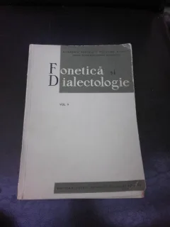 FONETICA SI DIALECTOLOGIE VOL.V