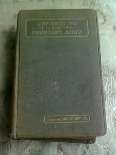 FORMULAIRE ASTIER SUPLIMENT 1923