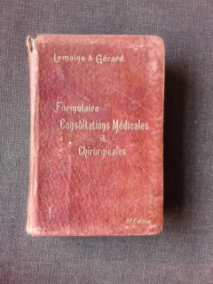 Formulaire Consultations Medicales et Chirurgicales - Lemoine et Gerard  (carte in limba franceza)