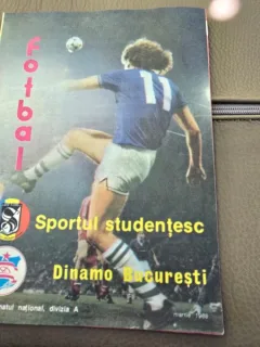 Fotbal - Buletin Meciul Sportiv Studentesc - Dinamo Bucuresti martie 1988
