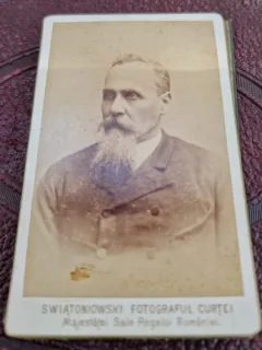 Fotografie barbat, 1909, tip CDV