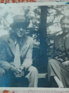 Fotografie, barbat si femeie, Buzias 1936