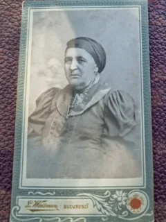 Fotografie doamna, tip CDV