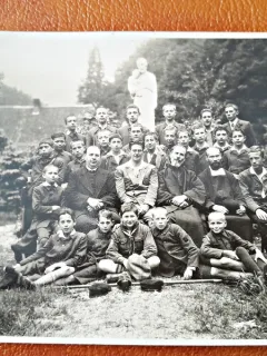 Fotografie elevi si dascali, perioada interbelica