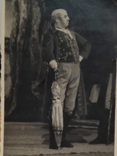 Fotografie, George Niculescu-Basu (1882-1964), in opera Mireasa Vanduta
