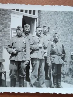 Fotografie, grup de militari germani din trupele de aviatie, in cel de-al doilea razboi mondial, 1941