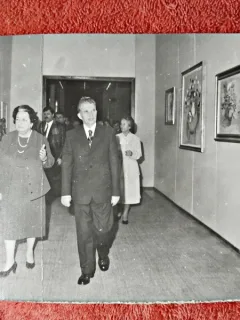 Fotografie, Nicolae Ceausescu impreuna su Suzana Gadea