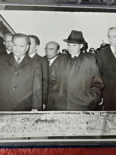 Fotografie, Nicolae Ceausescu in vizita de lucru