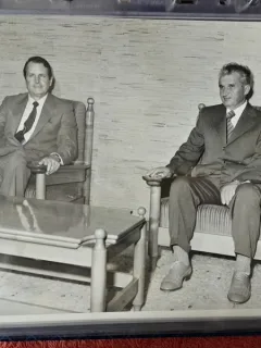 Fotografie, Nicolae Ceausescu la intalnire oficiala